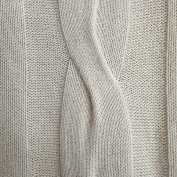 Akris Punto Cashmere Wool Blend Sweater Vest Long L High Neck - Picture 13 of 15